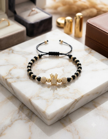 Accesorii Placate cu Aur - Bratara Imperial Black Gold