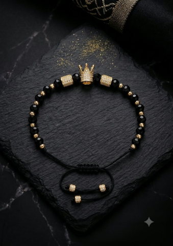 Accesorii Placate cu Aur - Bratara Majestic Onyx