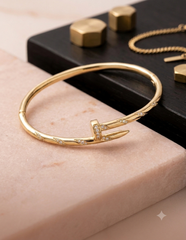 Accesorii Placate cu Aur - Bratara Urban Glamour Cuff