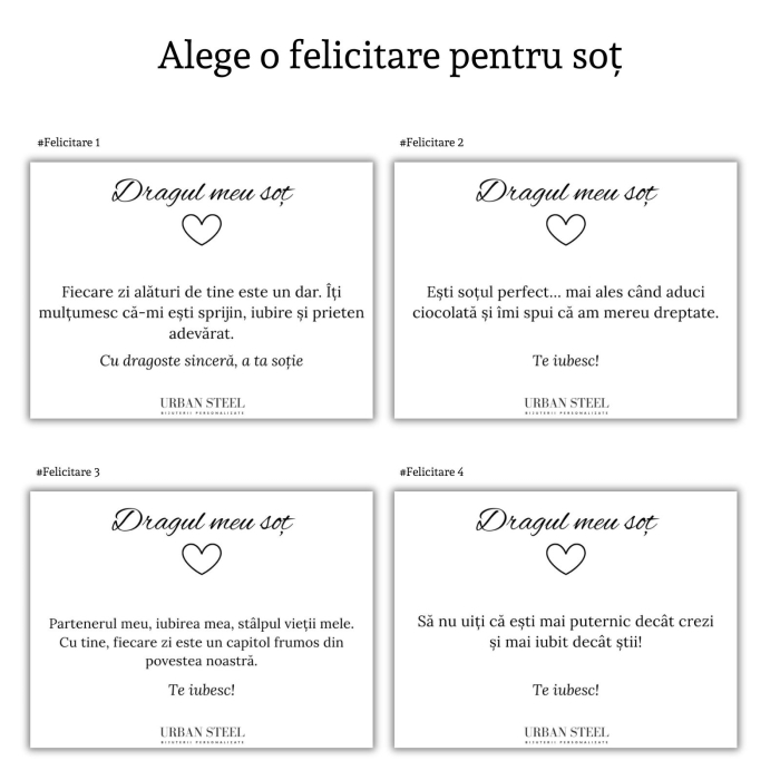 Cadou pentru Soț - Lanț Personalizat cu Mesaj Motivațional, Oțel Inoxidabil [7]