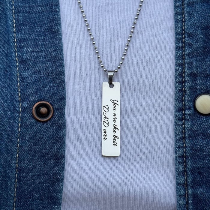 Lanț Inox Bărbați cu Pandantiv Personalizat, Lanț cu Bile [7]