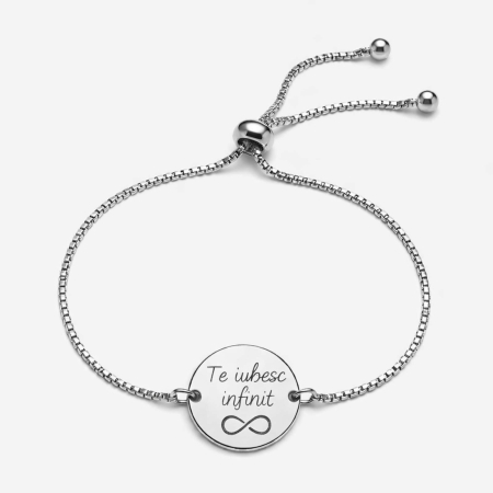 Brățară Damă Personalizată cu Poză și Mesaj – Bănuț 20 mm, Inox Premium, Reglabilă, Rezistentă la Apă [3]