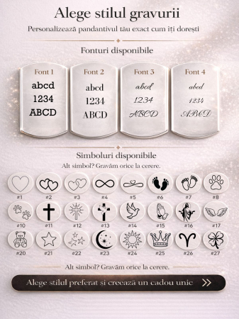 Brățară Personalizată cu Poză și Text – Bănuț Inox 20 mm, Șnur Reglabil, Unisex [6]