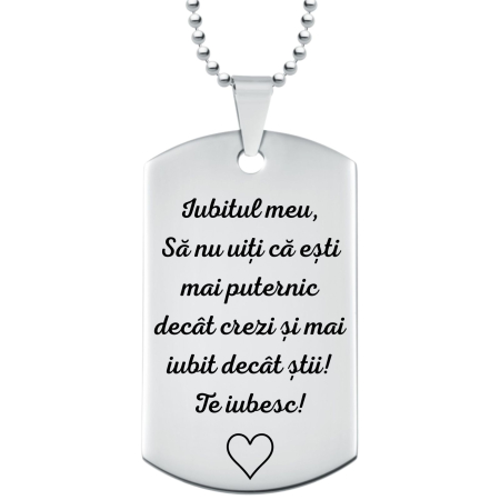 Cadou pentru Soț – Lanț Personalizat cu Nume și Data Nașterii Copiilor, Inox [2]