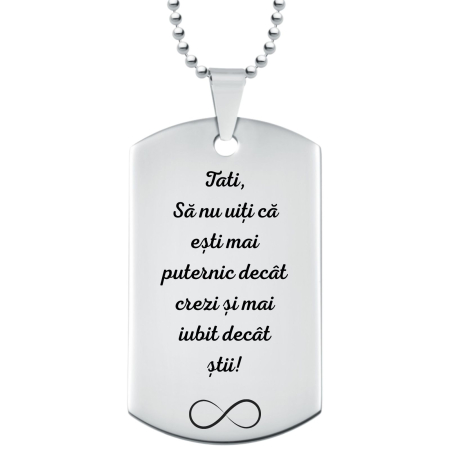 Cadou pentru Soț – Lanț Personalizat cu Nume și Data Nașterii Copiilor, Inox [3]