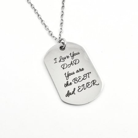 Personalizate cu Nume / Mesaje - Colier Bărbați Personalizat Text, Inox Premium, Gravură Laser cu Garanție pe Viață