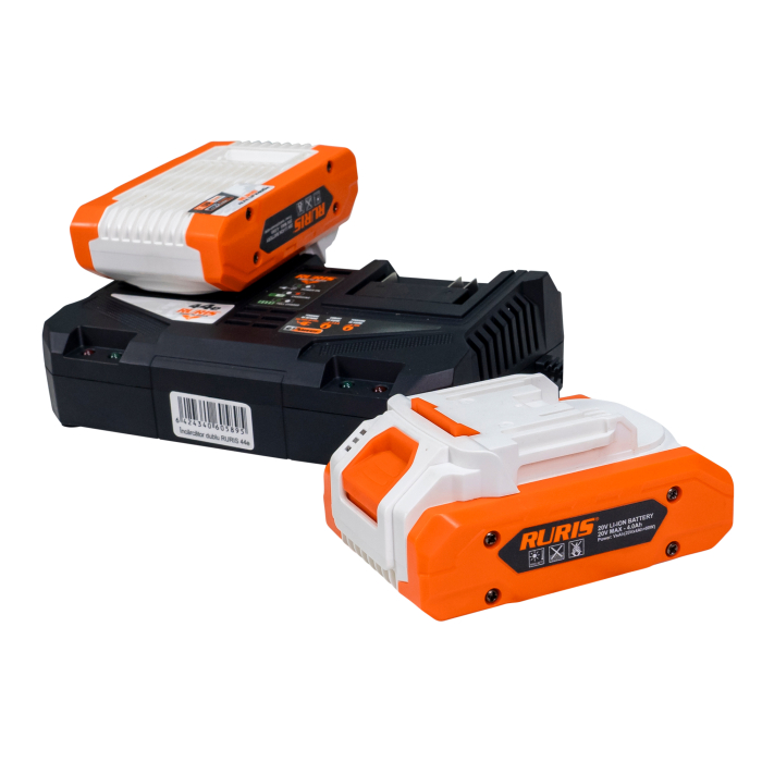 Kit 2 acumulatori+incarcator dublu Ruris Alfa Up 444e [2]