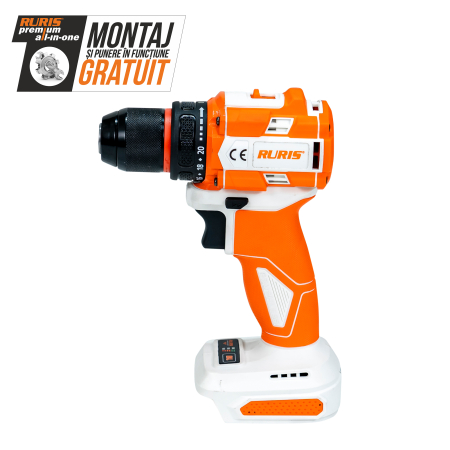 Produse pe acumulatori - Mașină de găurit / înșurubat pe acumulator RURIS RMX1260