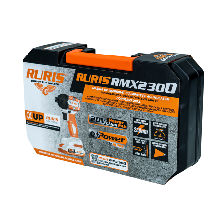 Mașină de înșurubat cu impact pe acumulator RURIS RMX2300 [7]
