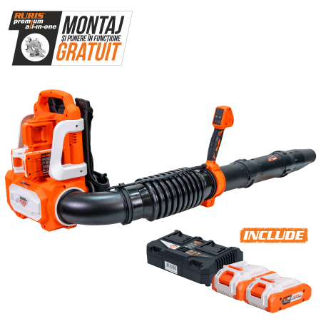 Produse pe acumulatori - Suflanta pe acumulator RURIS 1284e Power Alfa UP {contine 2acumulatori+incarcator dublu}