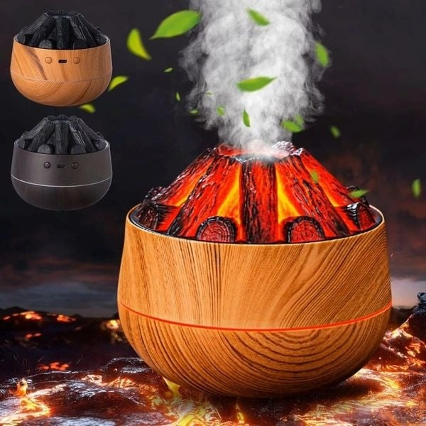 Difuzor Aromaterapie LED cu Efect Lemne Aprinse – Atmosferă Relaxantă și Aer Mai Confortabil [2]