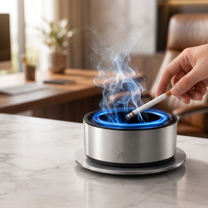 Scrumieră Electrică cu Purificator de Aer și Filtru pentru Fum [2]