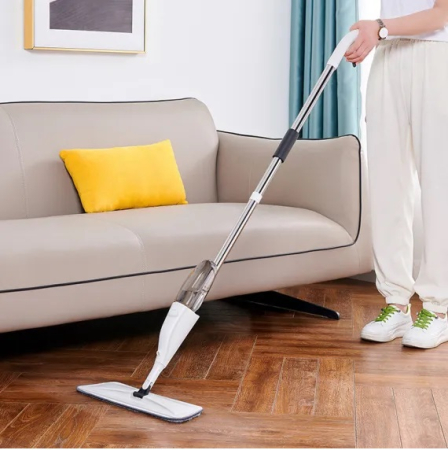 UtiloHome - Mop Plat cu Pulverizator și Rezervor Integrat – Curățenie Rapidă și Fără Efort