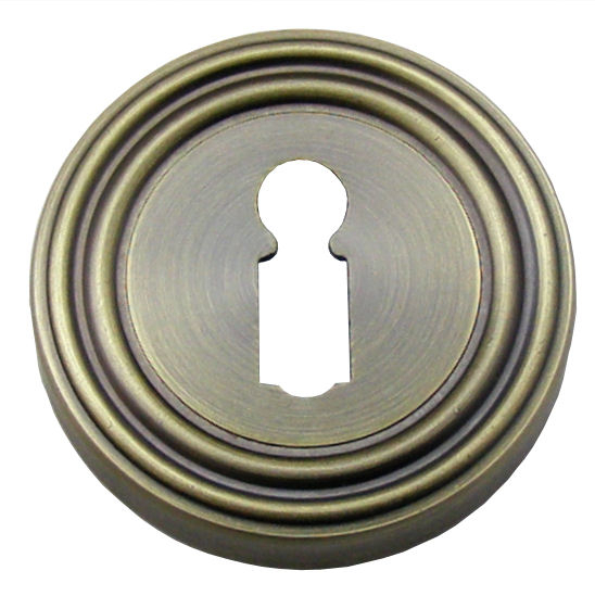 Maner usa de interior, Luiza, bronz mat, cu rozeta rotunda filetata [2]