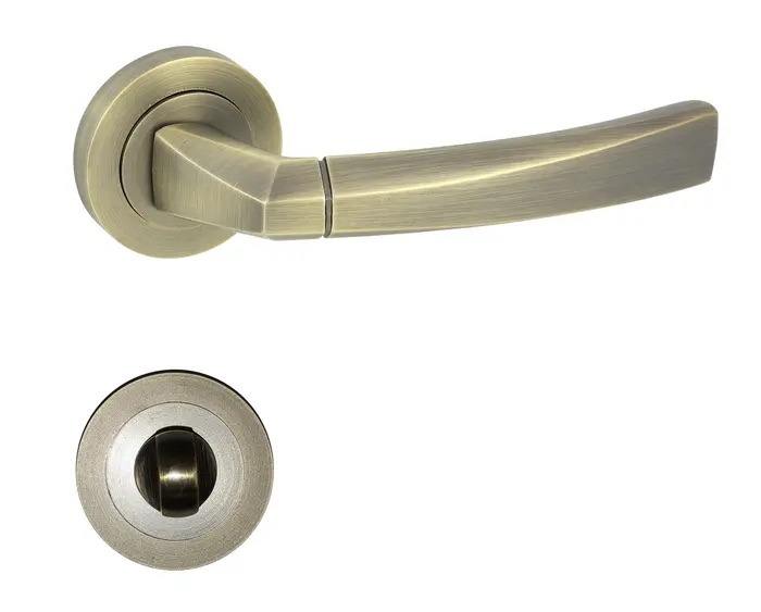 Maner usa de interior, Ramy, bronz lacuit, cu rozeta buton [1]