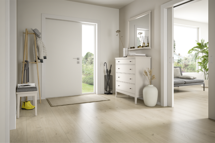 Parchet laminat, Egger, EL2195 Stejar Seefeld crem, 10 mm, 4V, AQ24, Stay Timeless [2]