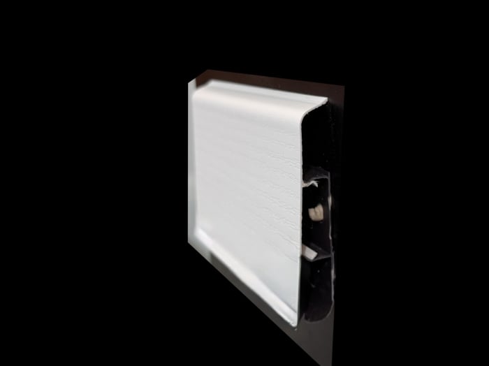 Plinta alba PVC, Elegant striat, 100x19x2200 mm [1]
