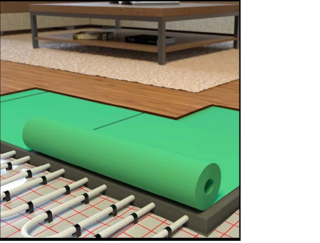 Folie parchet - Izolatie parchet Izofloor perforat 2 mm verde