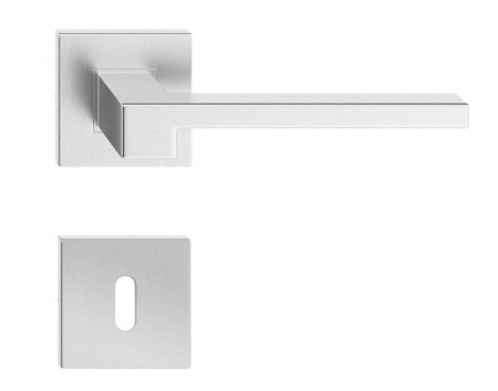Manere - Maner usa de interior, CARO, inox, cu rozeta cheie