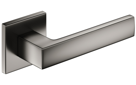 Maner usa de interior, CUBE SLIM, titan, cu rozeta cilindru/butuc [1]