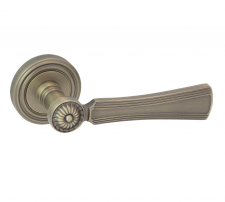 Manere - Maner usa de interior, Diana, bronz mat, cu rozeta rotunda filetata
