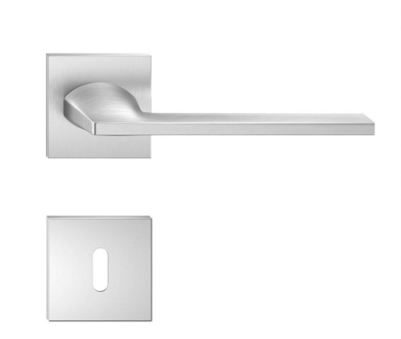 Manere - Maner usa de interior, HARMONY SLIM, crom satin, cu rozeta cheie