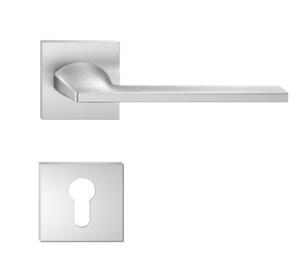 Manere - Maner usa de interior, HARMONY SLIM, crom satin, cu rozeta cilindru/butuc