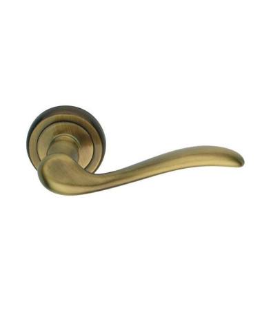 Manere - Maner usa de interior, Tolosa, bronz grafitat, cu rozeta rotunda filetata metalica