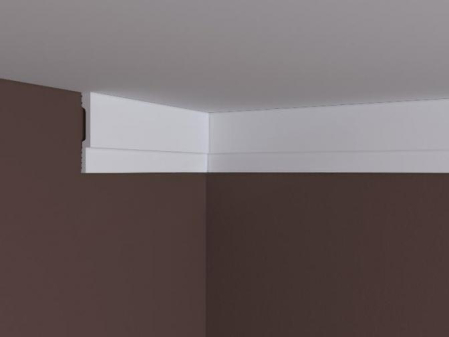 Plinta alba duropolimer, 80x12X2400 mm [4]