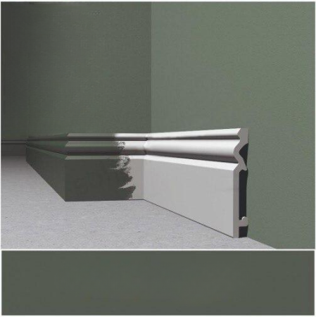 Plinte - Plinta alba duropolimer, 95x14X2400 mm