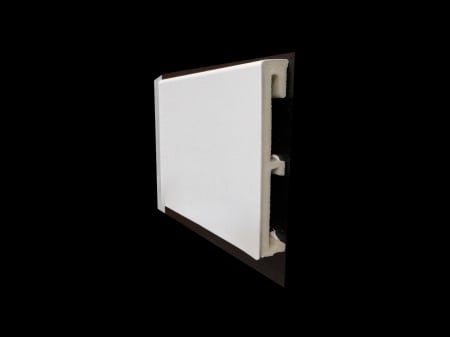 Plinte - Plinta alba Polimer, Alpha 100x16x2200 mm