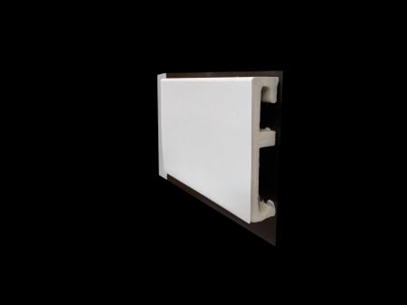 Plinte - Plinta alba Polimer, Alpha 80x16x2200 mm