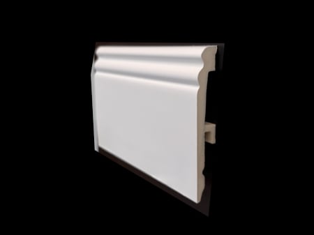 Plinte - Plinta alba Polimer, Bravo 95x16x2200 mm