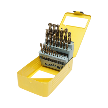 Set 25 burghie elicoidale HSS 1-13mm cu tija cilindrica pentru metal Crownman
 [1]