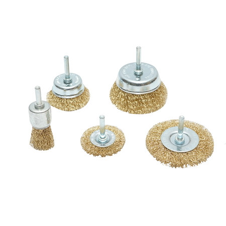 Set 5 perii sarma circulare 50-75mm, cupa 50-75mm, pensula 25mm pentru bormasina Crownman

 [1]