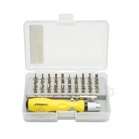 Set surubelnita de precizie cu biti, torx, hex 30 piese Crownman


 [1]