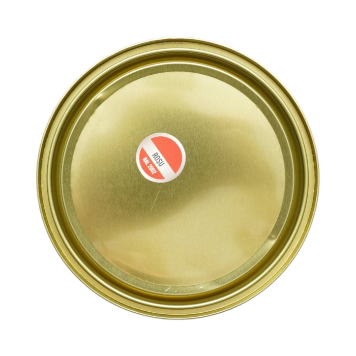 Vopsea  rosu RAL 2002 750g  email anticoroziva 3 in 1 pentru metal, direct pe rugina, pe baza de apa [2]