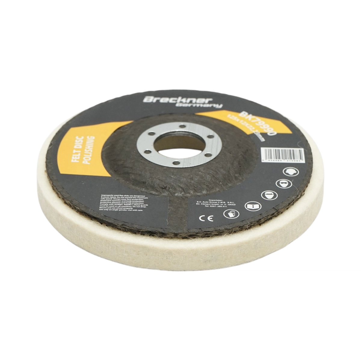 Scule, unelte - Disc pasla pentru polisare 125x12x22.23mm, lustruire si finisare metal, inox, aluminiu