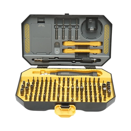 Scule, unelte - Trusa surubelnita de precizie profesionala cu biti torx, hex, cruce pentru electronice 145 piese Cr-V