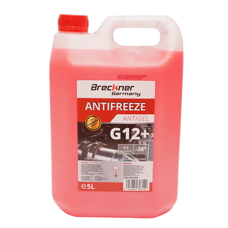 Lichide Auto - Antigel G12+ rosu/roz -38 grade 5L Breckner Germany