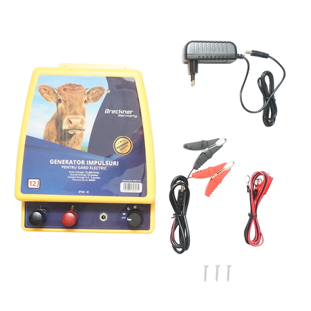 Gard Electric - Aparat generator de impulsuri 12 Joule pentru gard electric 12V/220V Breckner Germany