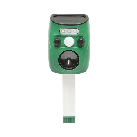 Accesorii - Aparat solar cu senzor de miscare, ultrasunete si lumini pentru alungarea cainilor, pisicilor, vulpilor, pasarilor Baisan