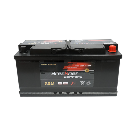 Acumulatori auto - Baterie auto AGM start-stop 12V, 105Ah, 1100A la pornire 392x175x195mm Breckner Germany