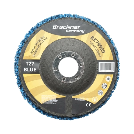 Scule, unelte - Disc abraziv netesut compact 125x22.23mm T27, granulatie medie pentru curatare rugina si vopsea