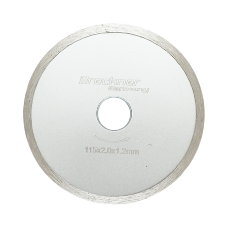 Scule, unelte - Disc diamantat continuu 115x2.0x22.23mm, taiere umeda pentru ceramica, gresie, faianta Breckner Germany
