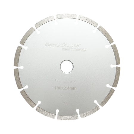 Scule, unelte - Disc diamantat segmentat 180x2.4x22.23mm, taiere uscata pentru beton, piatra, caramida Breckner Germany