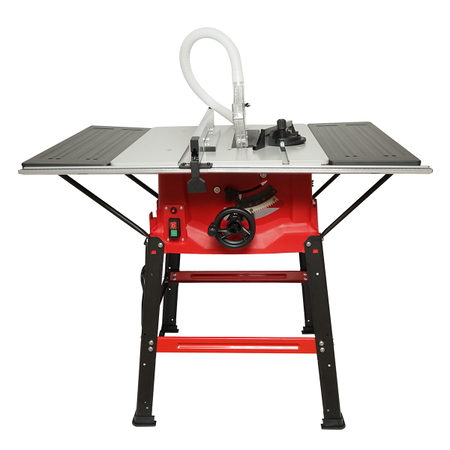 Scule, unelte - Fierastrau circular cu masa 1800W, 220V, disc 254mm, taiere unghi 0-45°, 4500 rpm 645x940mm