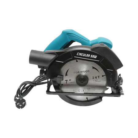 Scule, unelte - Fierastrau circular de mana cu laser 1050W, 220V, disc 185mm, taiere unghi 0-45°, turatie 5000rpm
