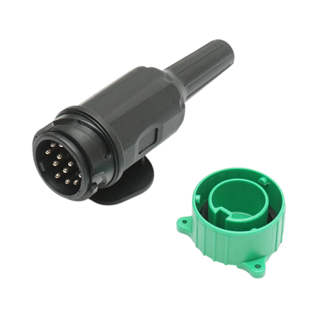  Accesorii Electrice - Fisa remorca 13 pini 12V cu capac, cablu electric 2 iesiri Breckner Germany