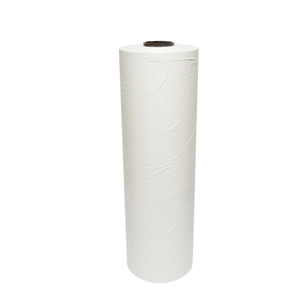 Folie balotat - Folie alba infoliat baloti 750mm x 25mic x 1500m 27.45Kg cu protectie UV Breckner Germany






